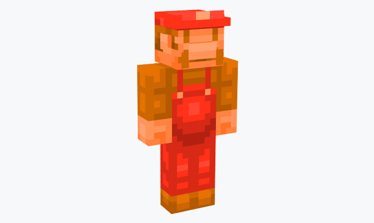 Old Mario NES Design / Minecraft Skin