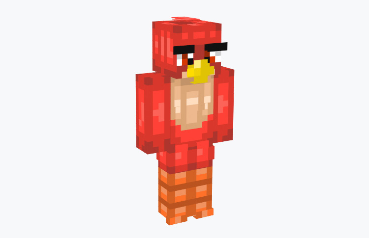 Red Angry Bird Skin / Minecraft Skin
