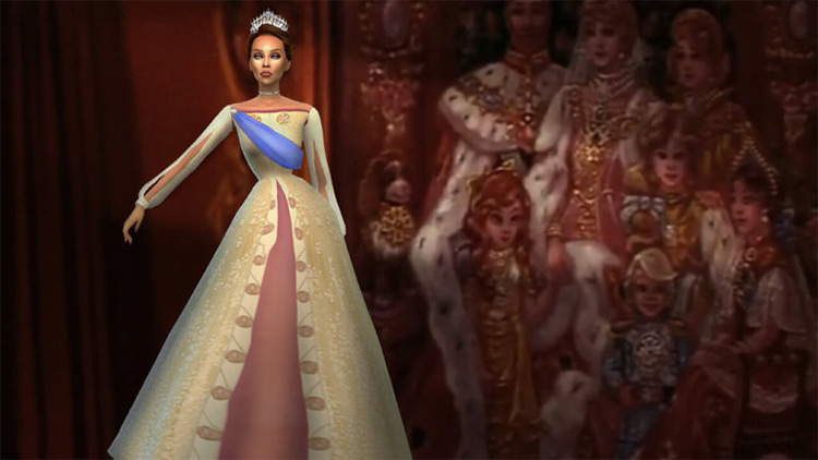 Royal Gown CC for The Sims 4