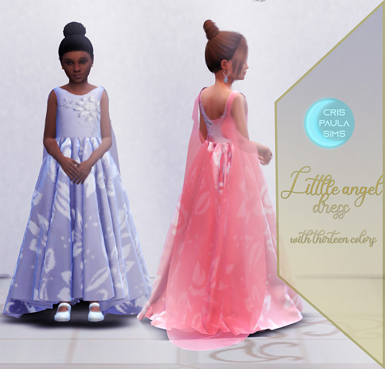 The Little Angel Dress for The Sims 4