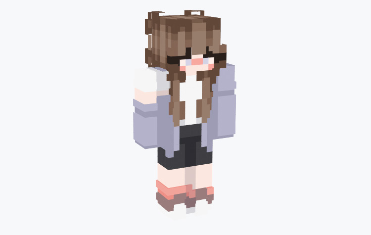 Off-The-Shoulder Sweater Girl / Minecraft Skin
