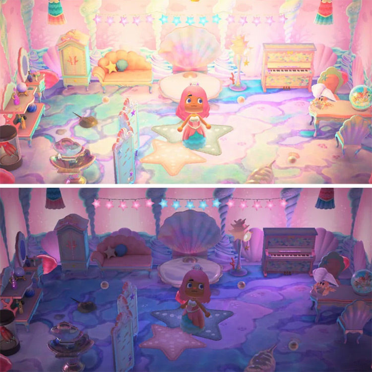 Mermaid Princess Bedroom Idea for ACNH