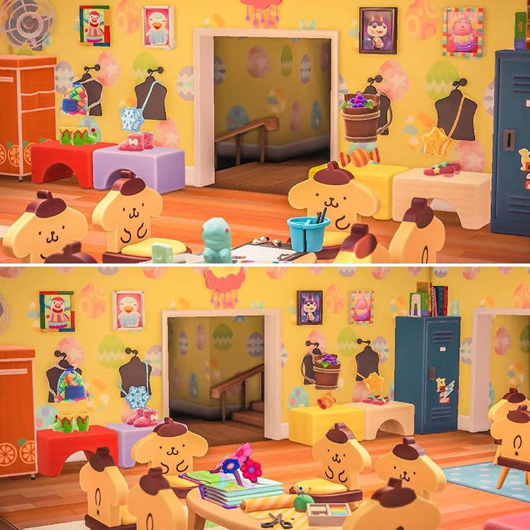 Preschool kidcore room design in Animal Crossing: New Horizons