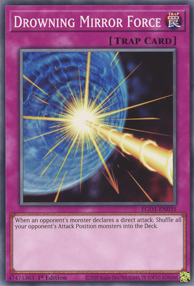 Drowning Mirror Force YGO Card
