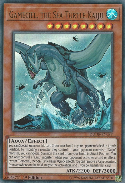 Gameciel, the Sea Turtle Kaiju YGO Card