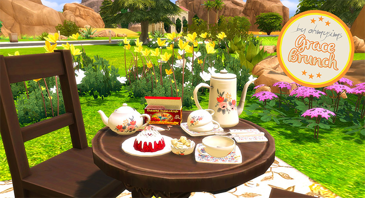 Sims 4 Tea Sets   Tea Themed CC  All Free    FandomSpot - 35