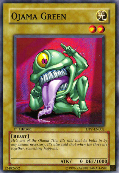 Ojama Green YGO Card