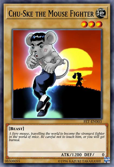 Chu-Ske the Mouse Fighter YGO Card