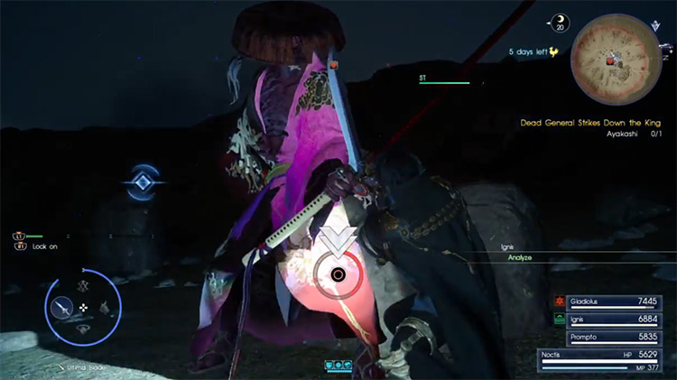 Dead General Strikes Down the King / Ayakashi Hunt in FFXV