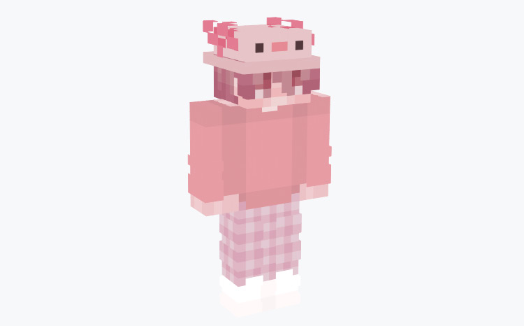 Axolotl Costume / Minecraft Skin