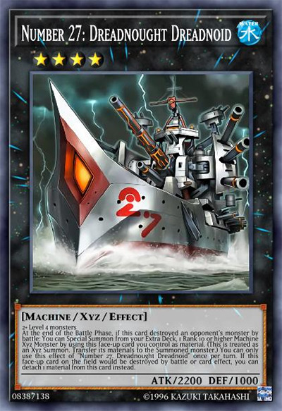 Number 27: Dreadnought Dreadnoid Yu-Gi-Oh Card