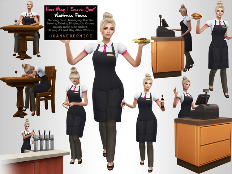 The Sims 4  Best Waiter   Waitress CC  All Free    FandomSpot - 23