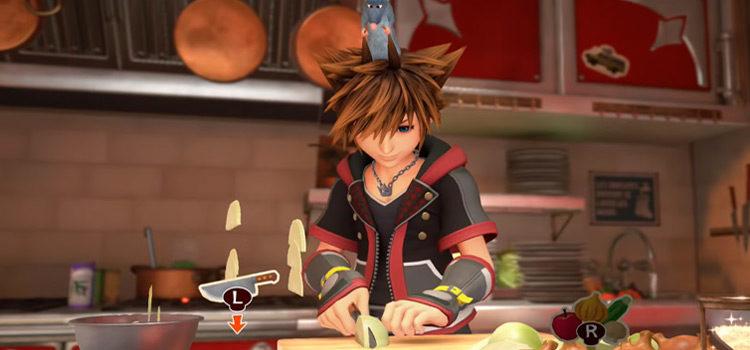Bistro Cutting Onions in Kingdom Hearts III