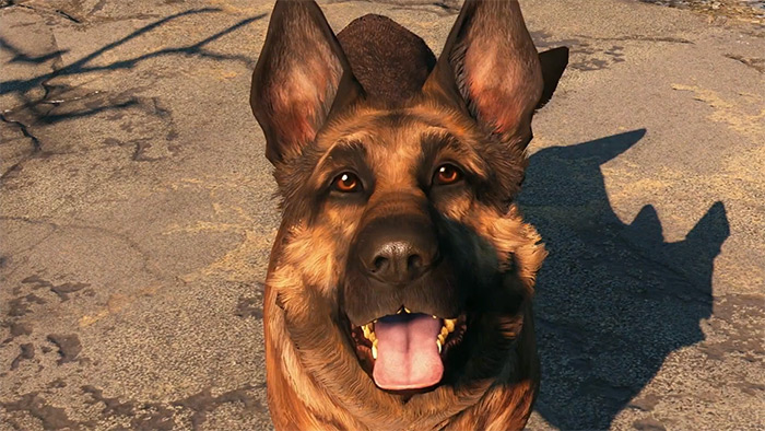 Dogmeat friendly dog companion