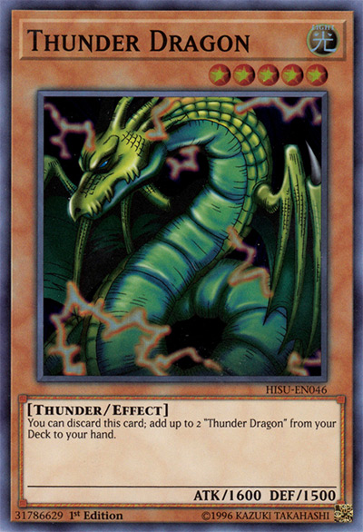 Thunder Dragon YGO Card