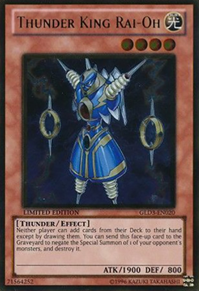 Thunder King Rai-Oh Yu-Gi-Oh Card