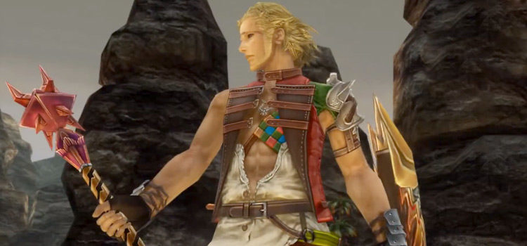 Basch holding a mace in Final Fantasy XII: The Zodiac Age