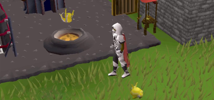 Rare Baby Yellow Chinchompa Pet in Old School RuneScape