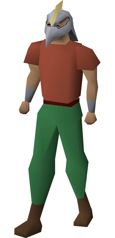 Armadyl Helmet on character from OSRS