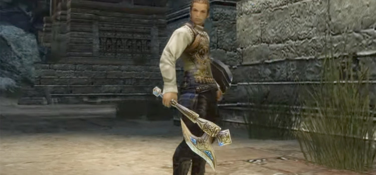 Balthier Foebreaker with Golden Axe in FFXII: The Zodiac Age