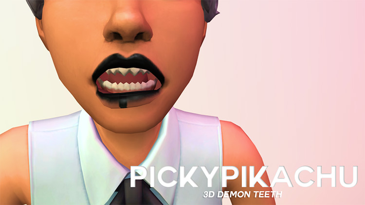 sims 4 monster teeth cc