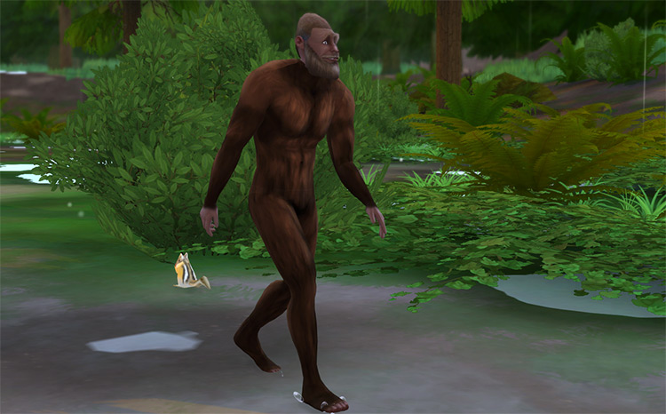 Bigfoot Head & Body CC for The Sims 4