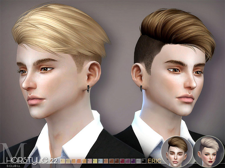 Eric N22 Pixie Hair for Guys & Girls / Sims 4 CC