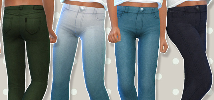 The Sims 4: Children's Jeans CC & Mods (All Free) – FandomSpot