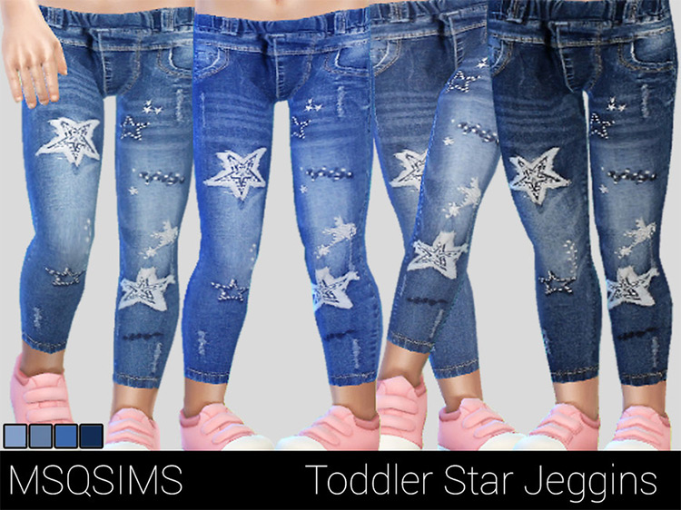 Toddler Star Jeggings / Sims 4 CC