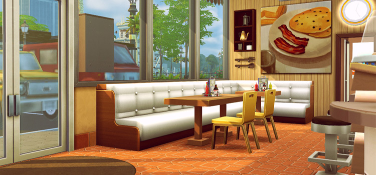 The Sims Resource - Brewster Restaurant - booth regular