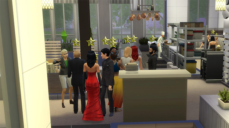 More Realistic Restaurant Mod for The Sims 4