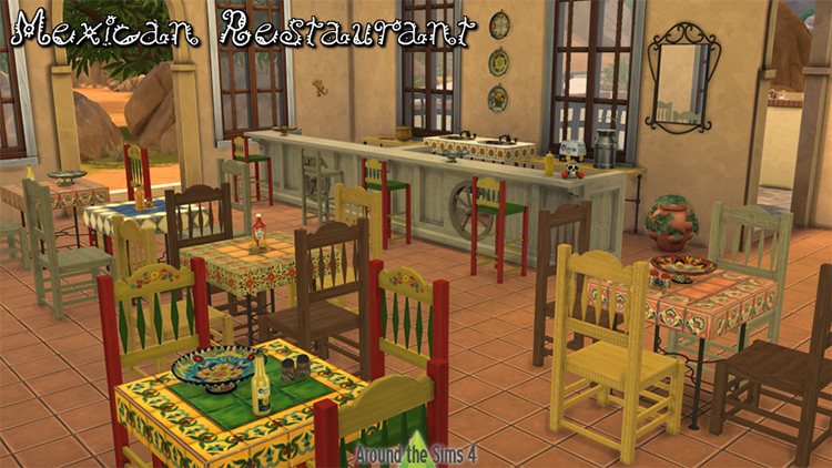 Mexican Restaurant Furniture & Decor / TS4 CC