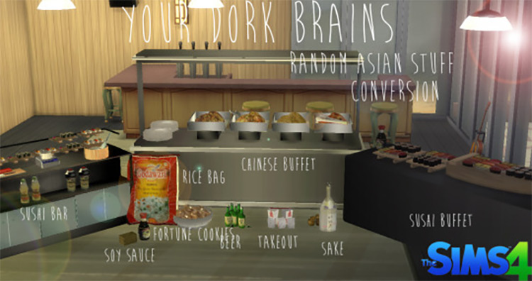 Random Asian Stuff Conversion Set for The Sims 4