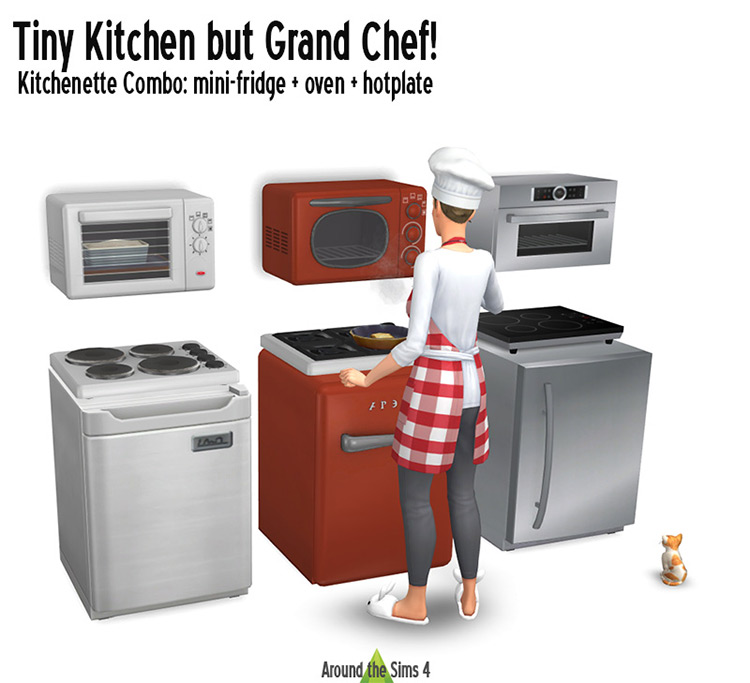 Tiny Kitchen but Grand Chef for The Sims 4