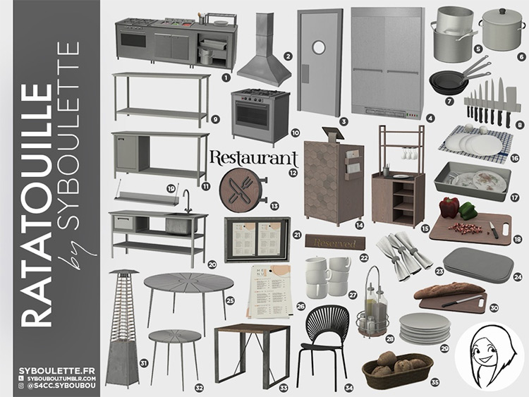 Sims 4 Restaurant CC   Mods  Furniture  Decor   More  All Free    FandomSpot - 30