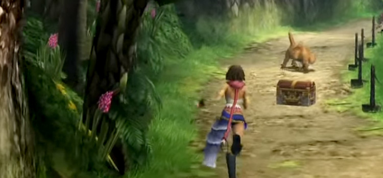 Yuna doing Gunners Gauntlet Minigame / FFX2 HD