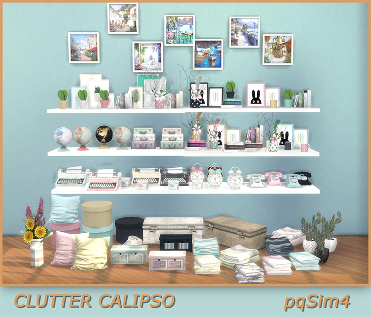 sims 4 cc bedroom clutter