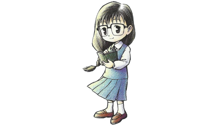 Mary librarian wife from Harvest Moon Back To Nature