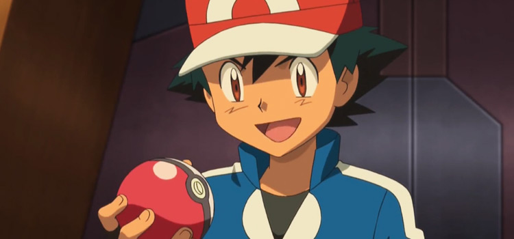 Ash Ketchum Holding a Poke ball / Pokemon Anime