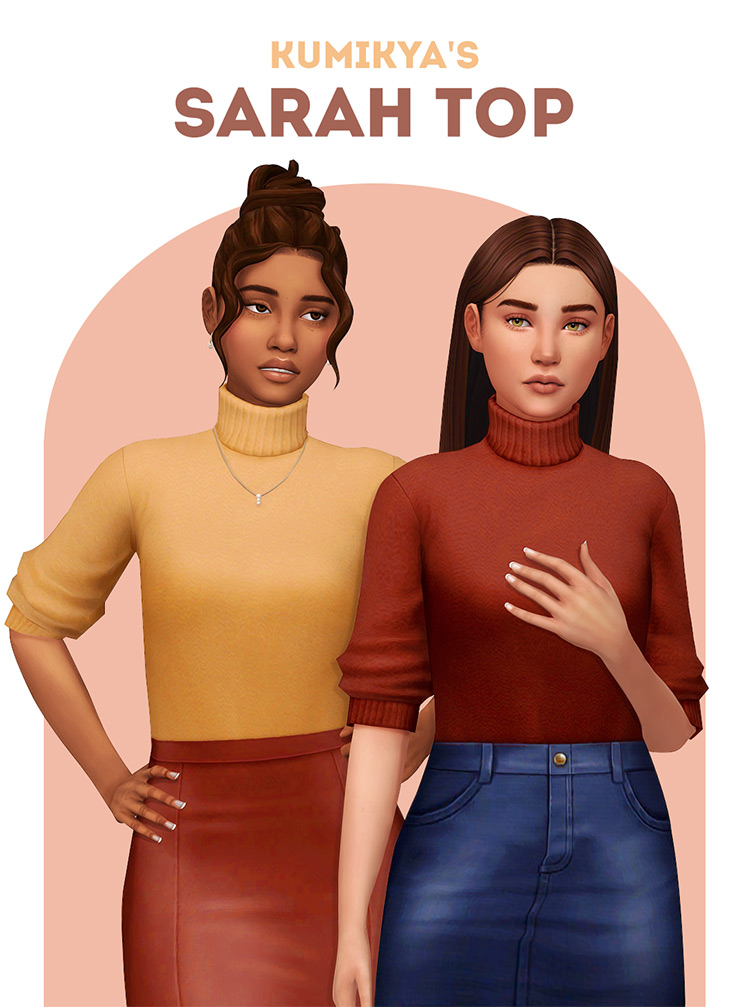 Sarah Top for The Sims 4