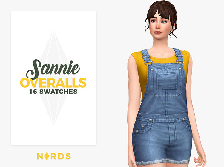 Sannie Overalls / Sims 4 CC