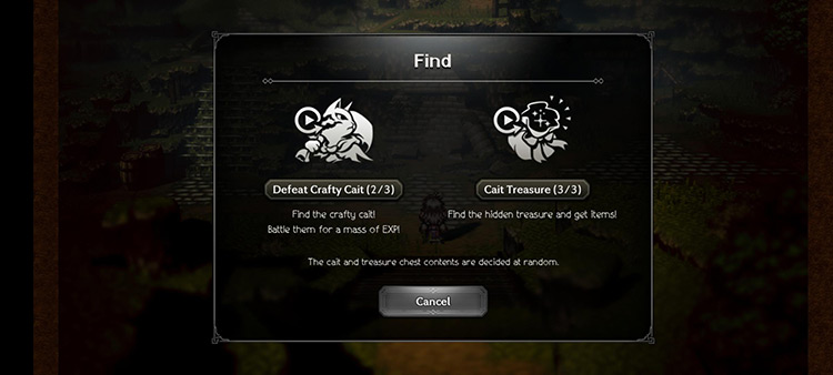 Find Page (Crafty Caits & Cait Treasure) / Octopath Traveler: COTC