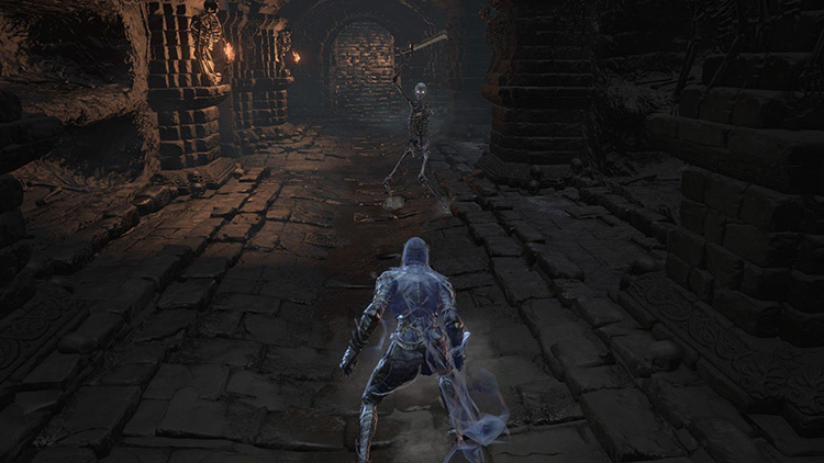 Be sure to check for Skeletons chasing you / DS3