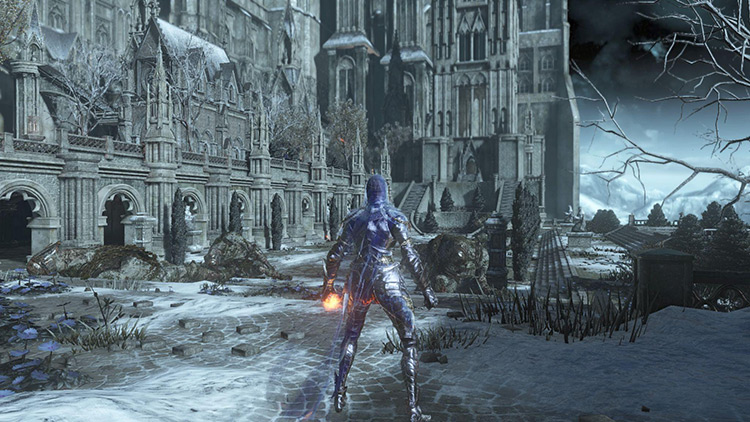 The large courtyard filled with Giants / DS3