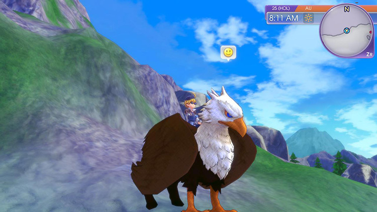 The SEED Ranger riding a Tamed Hippogriff / RF5