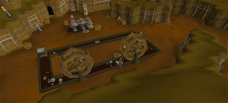Overhead view of Motherlode Mine / OSRS