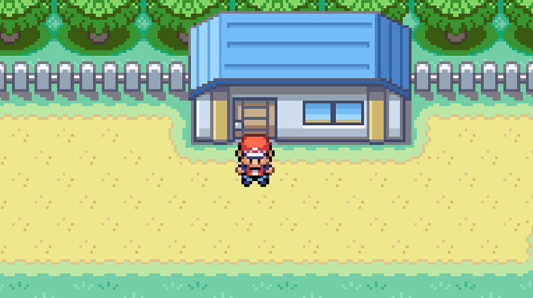 Outside of the house where HM02 Fly is obtained / Pokémon FRLG