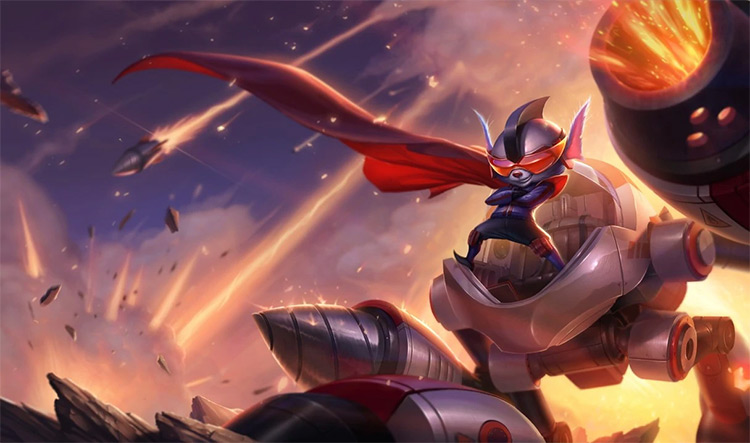 Super Galaxy Rumble Skin Splash Image from League of Legends