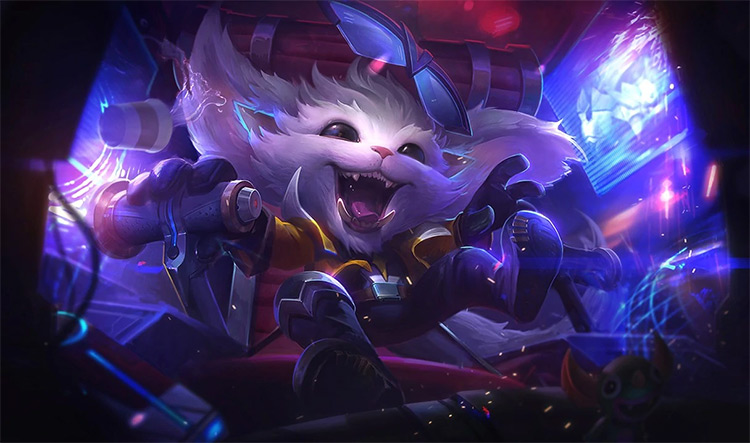 Super Galaxy Gnar Skin Splash Image from League of Legends