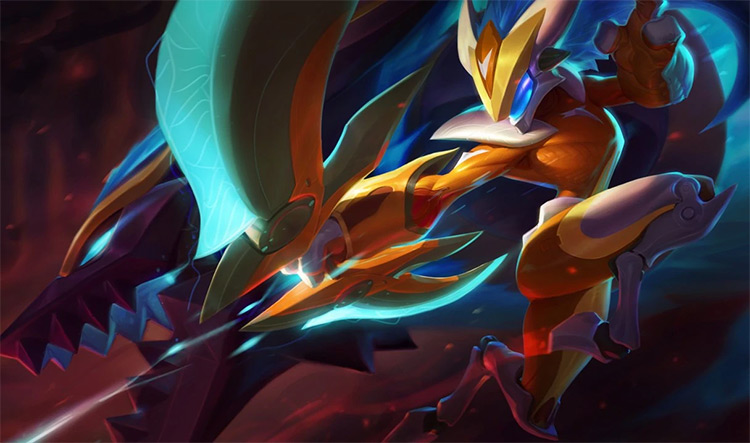 Super Galaxy Kindred Skin Splash Image from League of Legends